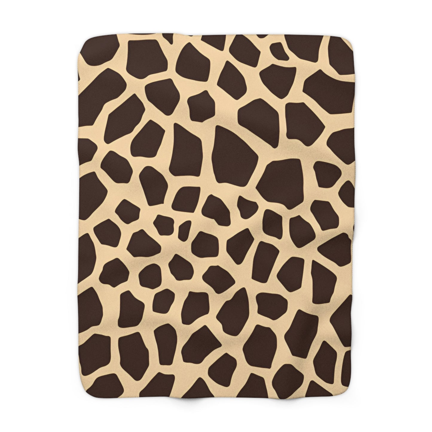 Cozy Giraffe Sherpa Fleece Blanket for Warmth and Style