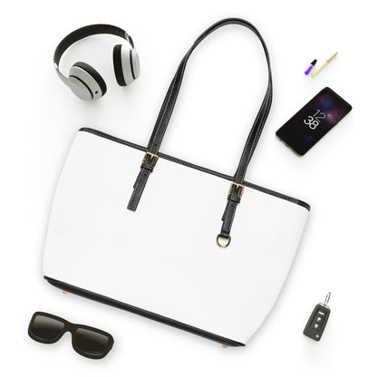 Noir & Blanc Series - Elegant PU Leather Shoulder Bag