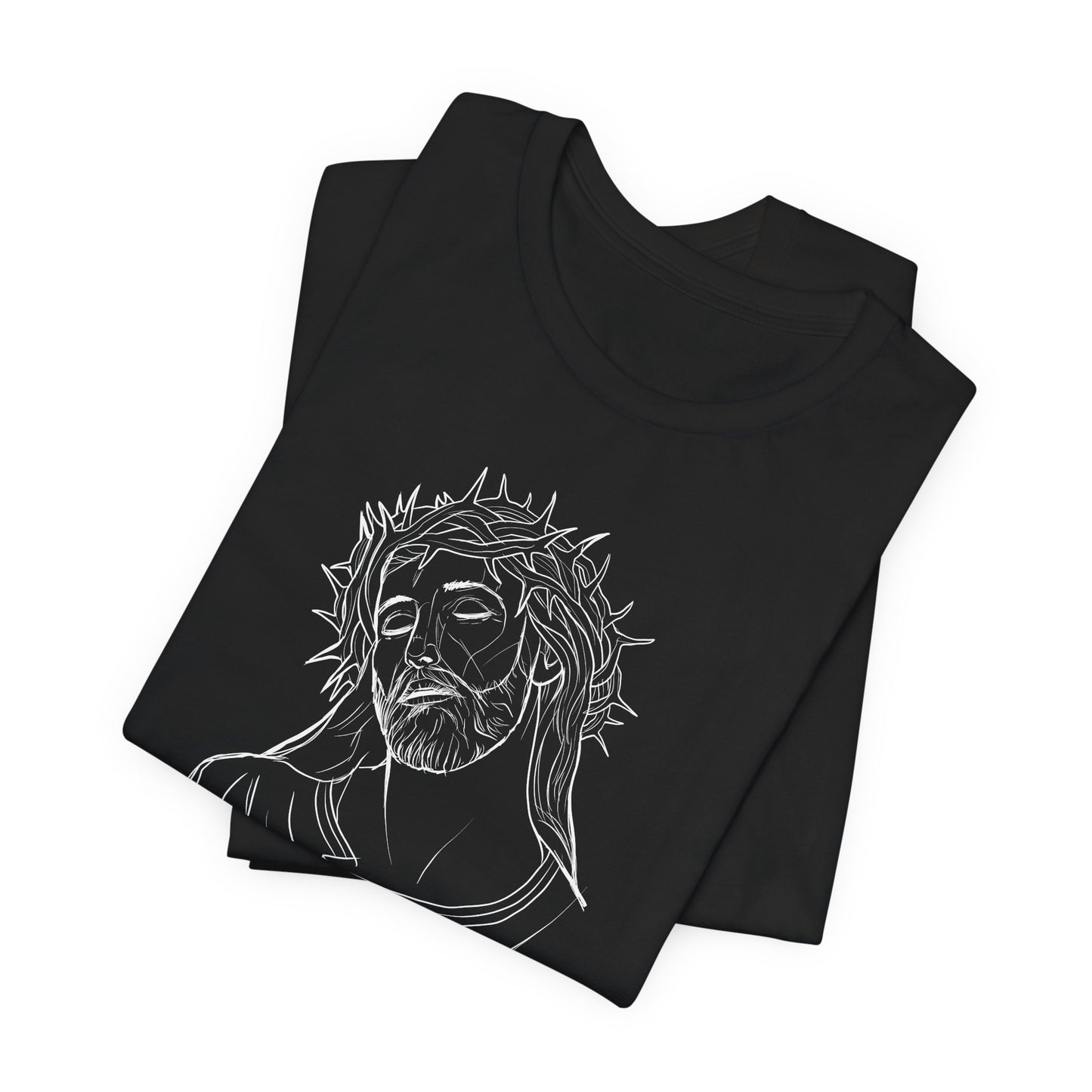 Unisex Religious Tee - Christ in Thorn