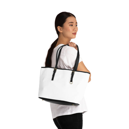 Noir & Blanc Series - Elegant PU Leather Shoulder Bag