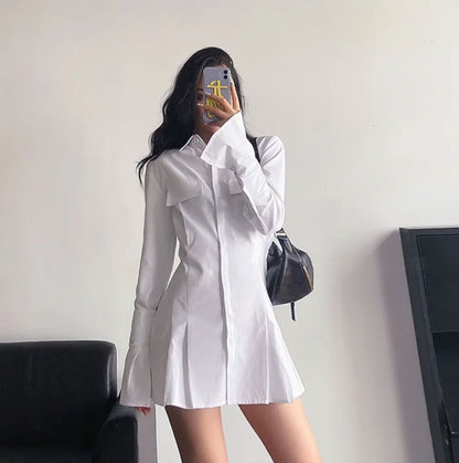 Tops for Women Modern Long Clothes Full Sleeves Womens Shirt & Blouse Sexy White Button Up Trend 2024 Novelty Summer Novelties S