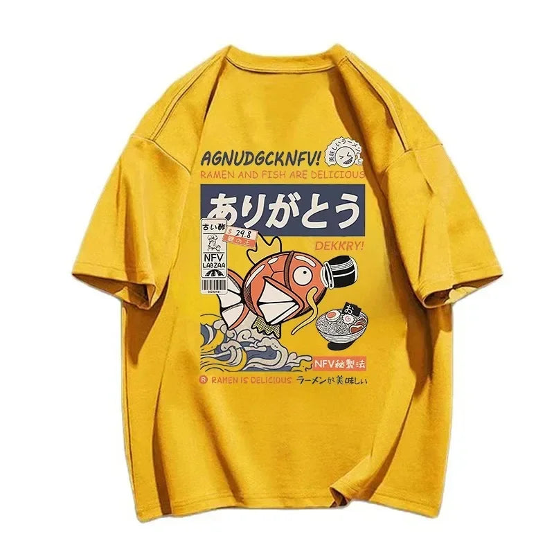 2024 Men's T-shirt - Funny Magikarp Printed T-shirt