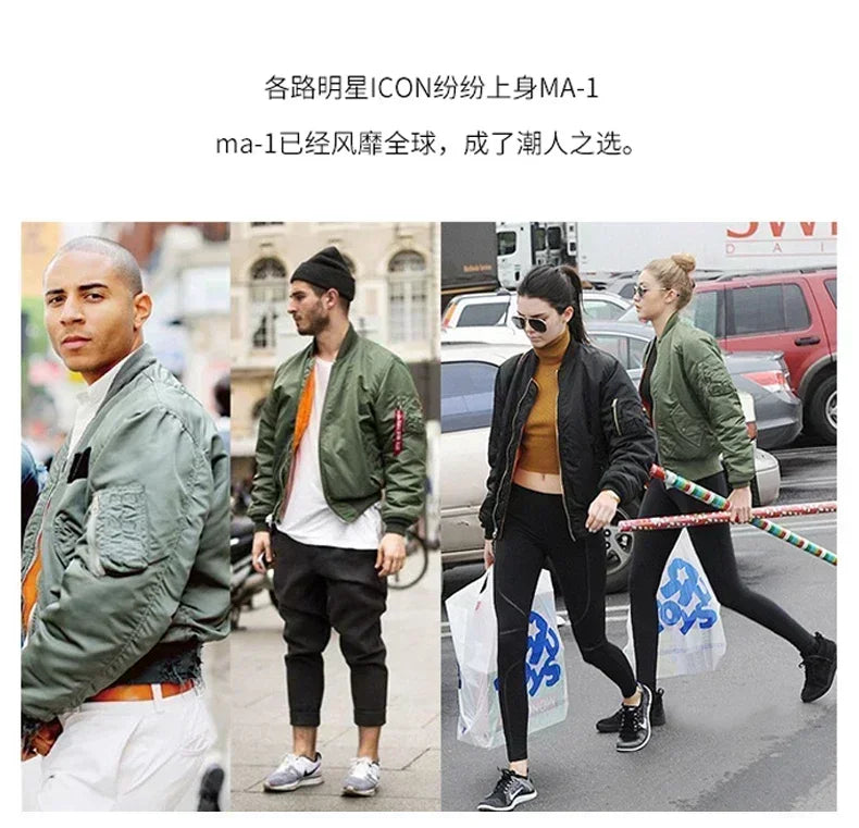 New men's bomber jacket - embroidery letter coat for outdoors