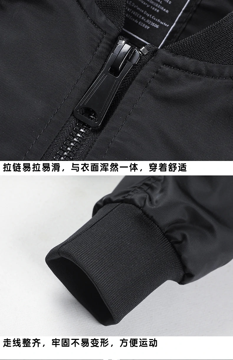 New men's bomber jacket - embroidery letter coat for outdoors