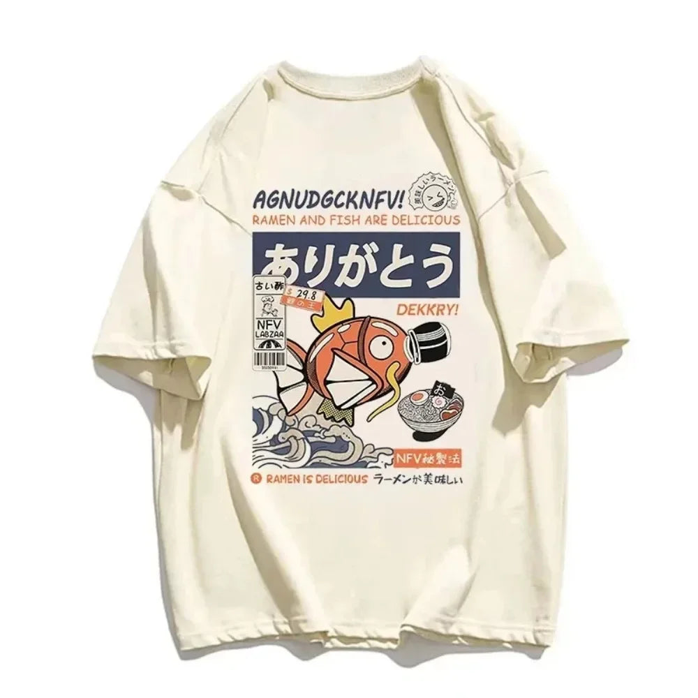 2024 Men's T-shirt - Funny Magikarp Printed T-shirt