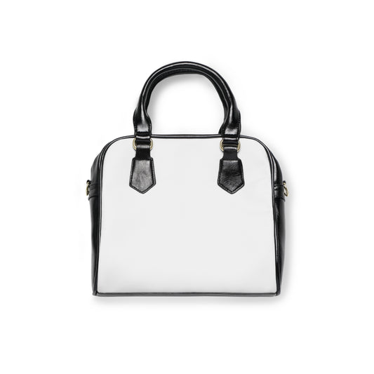 Noir & Blanc Series - Chic White and Black Shoulder Handbag